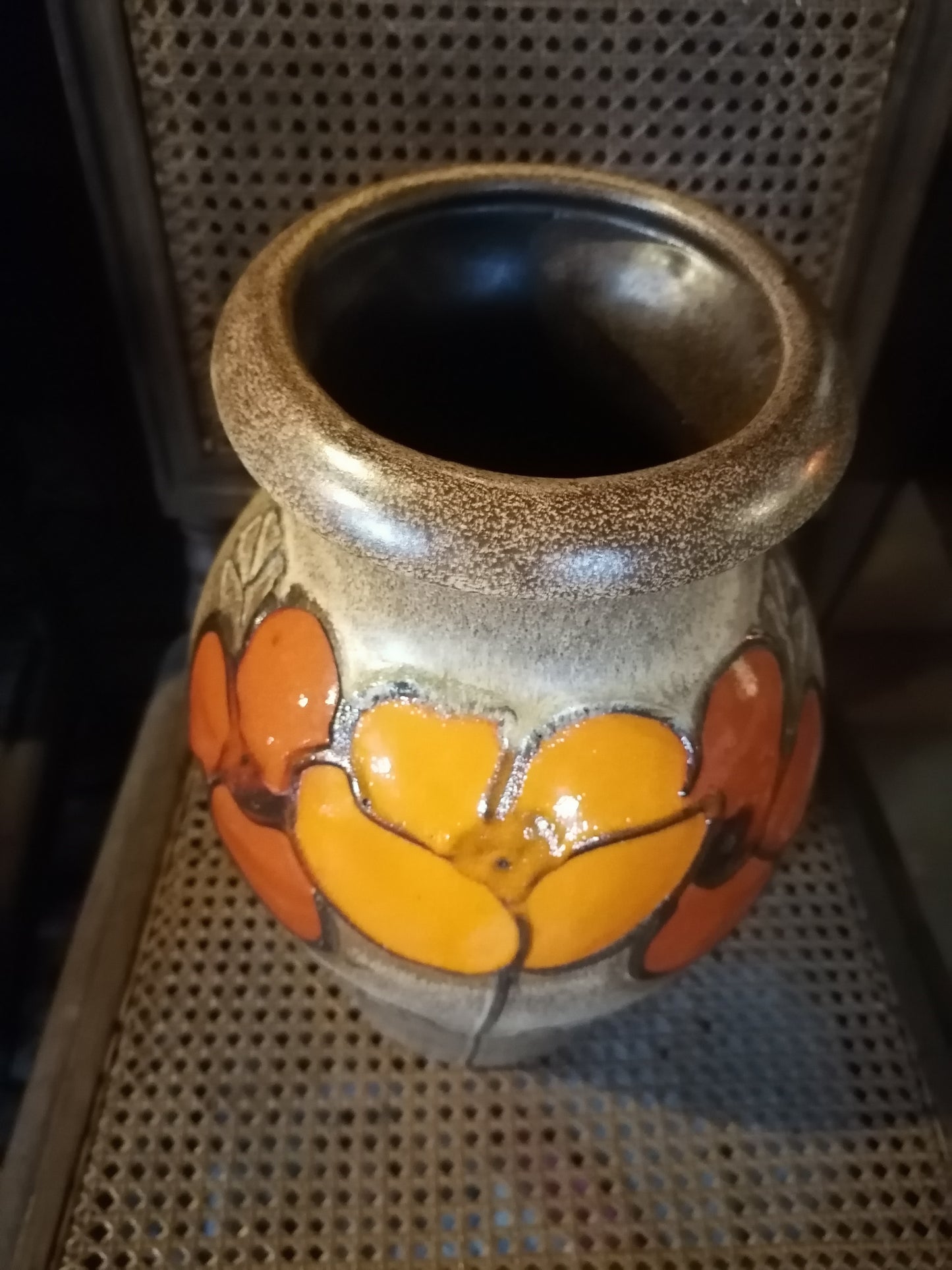 Vintage Pottery Vase (35cms) West GermanyVintage Pottery Vase (35cms) West Germany