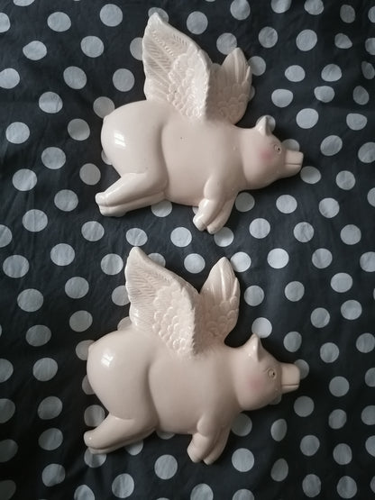 Fly - PairPigs Might Fly - Pair of Ceramic Pigs