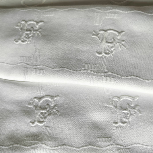 French Linen Napkins Pair f.f Christmas Table