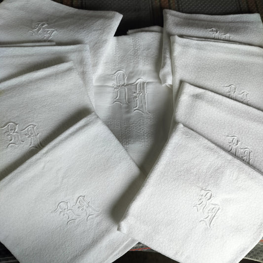 French Linen tablecloth - 8 Napkins Christmas Table